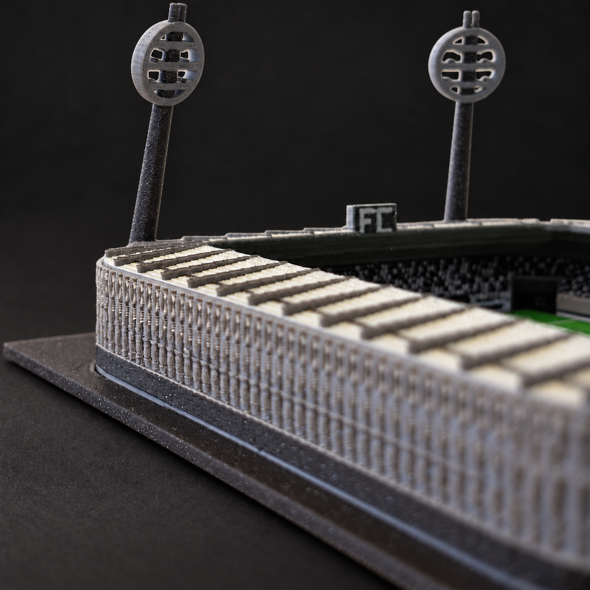 Malšovická Arena – Farbiges 3D-Stadionmodell