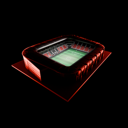 Barevný 3D model Fortuna Areny SK Slavia Praha – Eden COLORED – StadiArt 3D – pohled 5