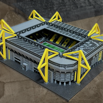 Barevný 3D model Signal Iduna Parku Borussia Dortmund – StadiArt 3D – pohled 4