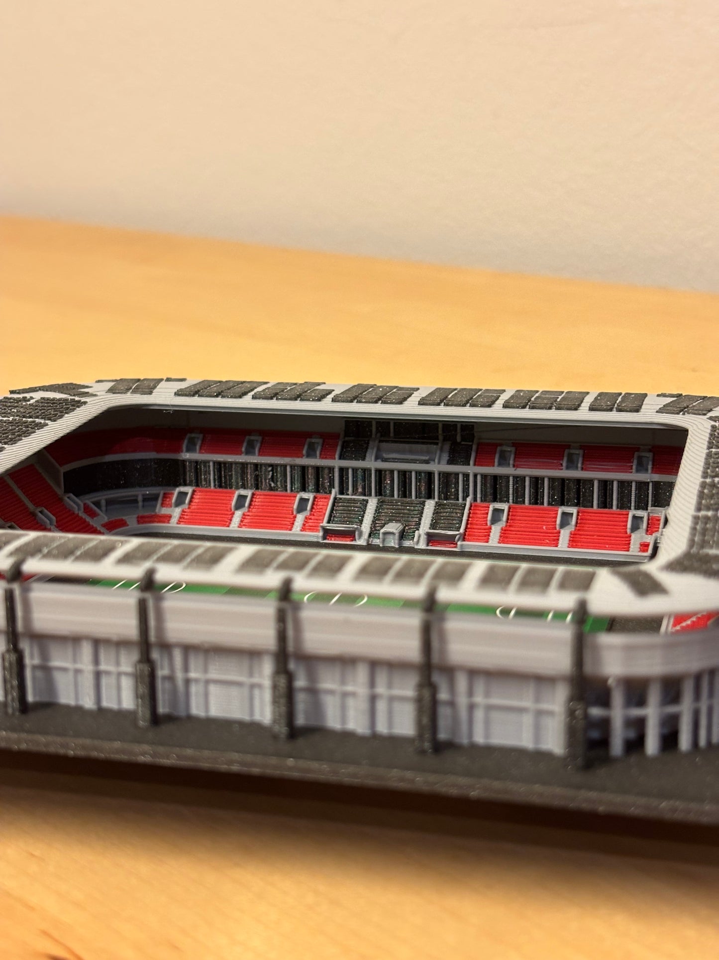 Barevný 3D model Fortuna Areny SK Slavia Praha – Eden COLORED – StadiArt 3D – pohled 8