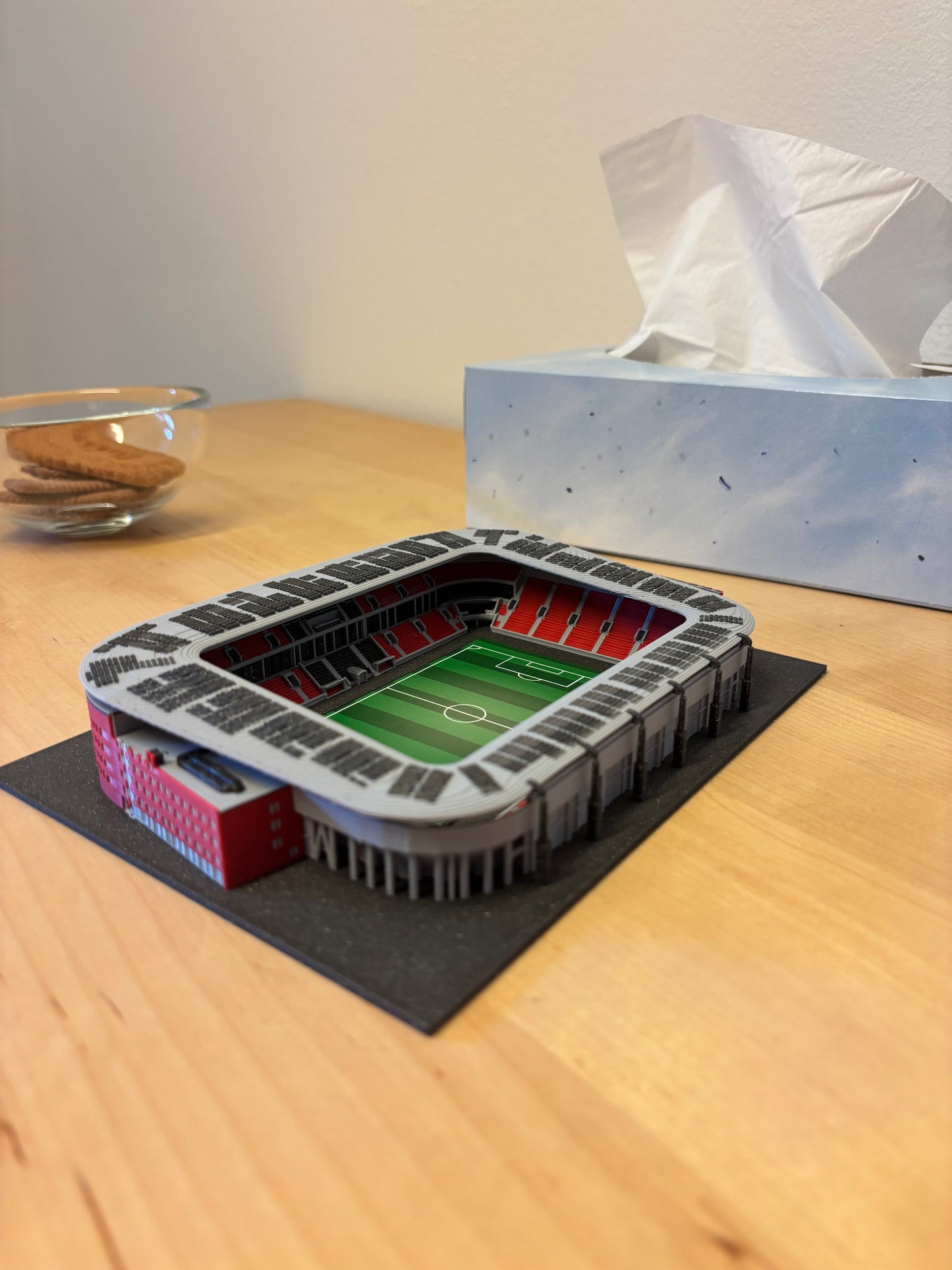 Barevný 3D model Fortuna Areny SK Slavia Praha – Eden COLORED – StadiArt 3D – pohled 11
