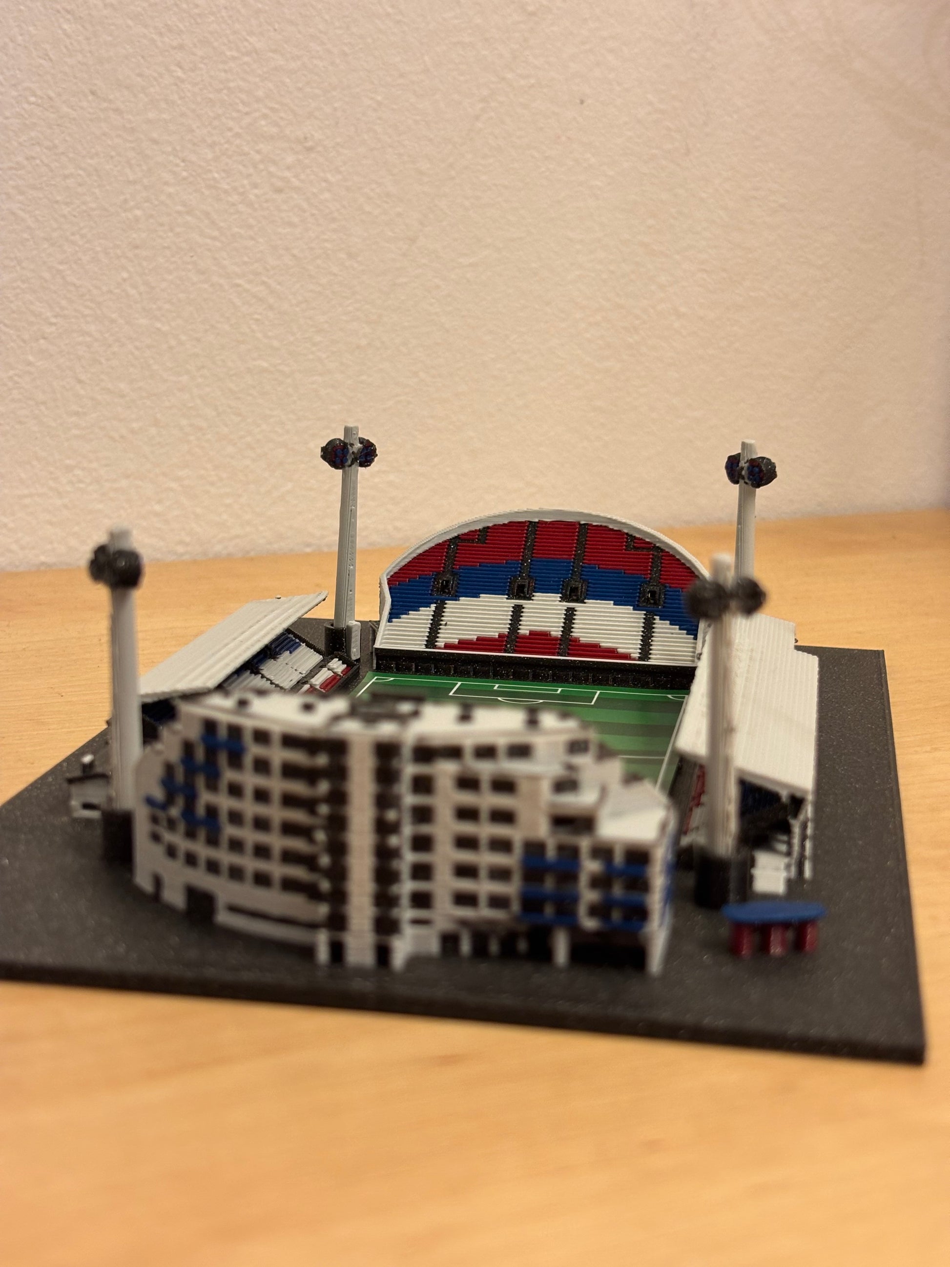 Barevný 3D model Androva stadionu Sigma Olomouc – StadiArt 3D – pohled 4
