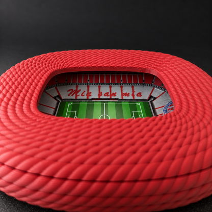 Barevný model Allianz Areny – studiový pohled do hlediště.