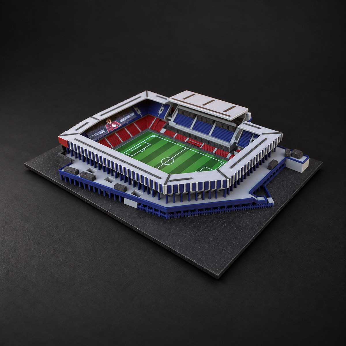 Letná – Farbiges 3D-Stadionmodell