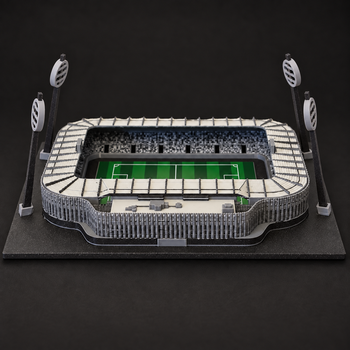 Malšovická Arena – Farbiges 3D-Stadionmodell – Ansicht 2