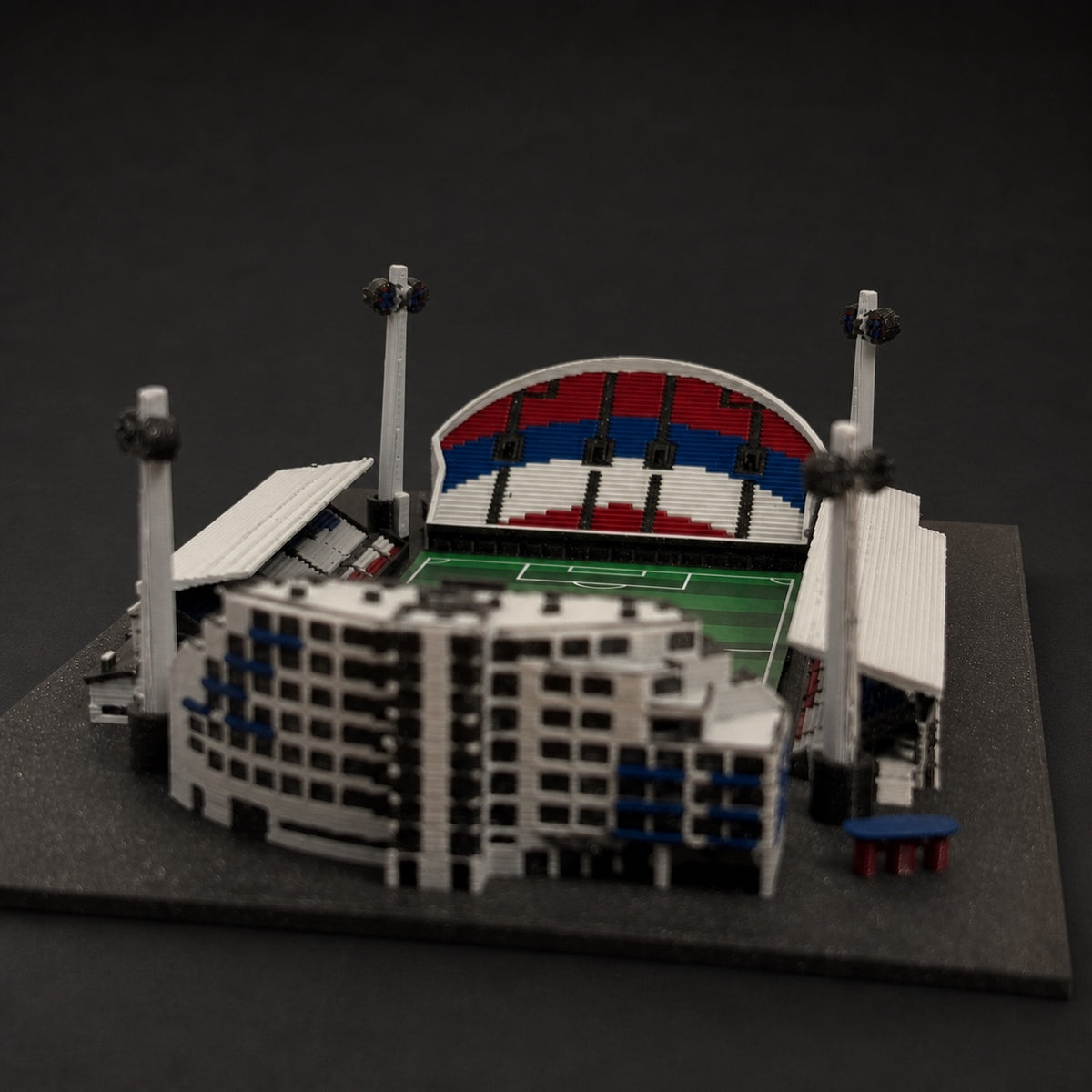 Barevný 3D model Androva stadionu Sigma Olomouc – StadiArt 3D – pohled 4