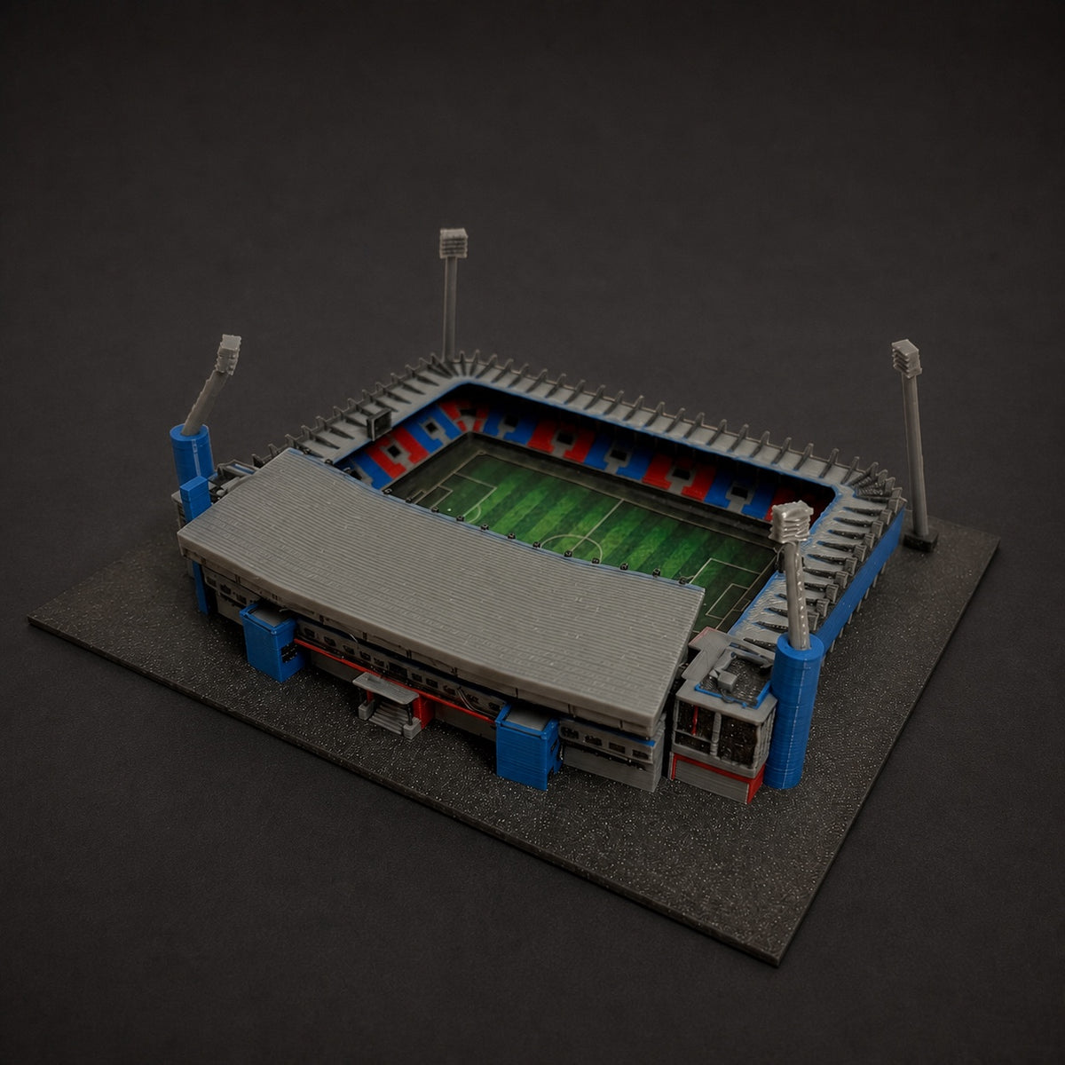 Barevný 3D model Doosan Areny FC Viktoria Plzeň – StadiArt 3D – pohled 4
